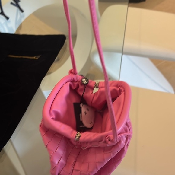 Cobalt Blue Woven Vegan Clutch Removable Strap - Picture 8 of 15